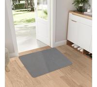 Doormat Indoor 3 mm Thin, 50 x 80 cm Door Mat for Indoor Use, Non-Slip Absorbent Dirt-Repellent Entrance Mat, Washable Door Mat for Front Door, Flat Inner Floor Mat (Light Grey)