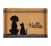 Doormat MARAGANG Natural 60 x 90 cm Cat Dog Coir