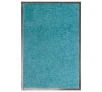Doormat Modern Rectangular Cyan 40x60 cm 100% Polyamide Indoor Outdoor Washable