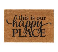 Doormat Natural Coir 40x60 cm Tufted PVC Backing Indoor Outdoor Mat Extra Thick