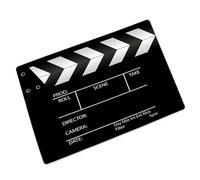 Doormat Non Slip Front Door Mat Cool Cinema Movie Clapper Board Doormat Funny Awesome Film Clapboard Front Mat 17x30 Inch