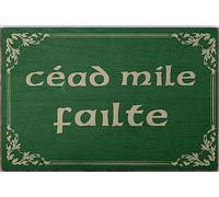 Doormat Outdoor Cead Mile Failte Doormat Irish Welcome Doomat Irish Blessing Doormat Irish Gifts Mat Gift for Home Decor Birthday Gift Lucky Rug Welcome Mats Non Slip Mat for Porch Home 18 x 30 Inch