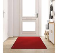 Doormat Red and Black 120 x 300 cm 100% Polyamide Non-Slip Weatherproof Washable for Front Door Entrance Indoor Outdoor Hallway Balcony Patio