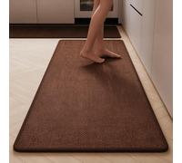 Doormat Rubber Backing 120x250cm Brown | Absorbent Kitchen Rug Super Absorbent And Non-Slip For Apartment, Porch, Garage