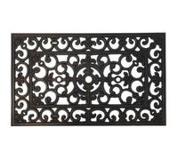 Doormat Rubber Filigran Black 75x45 cm by Ib Laursen