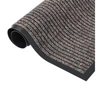 Doormat Striped Beige 60 x 80 cm 100% Polypropylene with Non-Slip Vinyl Backing, Washable and Weatherproof, Dirt Trapper Mat for Indoor and Outdoor Use, Ideal for Hallway, Balcony, Patio