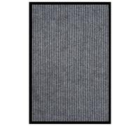 Doormat Striped Grey 80x120 cm. Polypropylene Needlefelt Non-slip Vinyl Backing