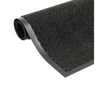 Doormat Tufted 100% PP with Rubber Backing Dark Brown 80x120cm Rectangular 5.5mm