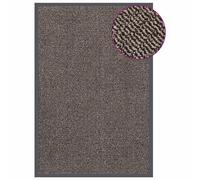 Doormat Tufted Polypropylene Rubber Backing Dark Brown 80x120 cm Heavy Duty Low
