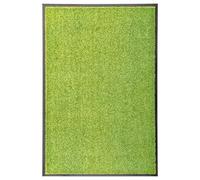 Doormat Washable Green 60 x 90 cm Non-Slip with PVC Backing, Weatherproof Dirt Trapper Mat for Indoor Outdoor Use, Ideal as a Door Mat, Clean Mat for Hallway, Balcony, Patio, Front Door Rug