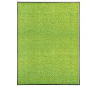 Doormat Washable Green 90 x 120 cm Non-Slip Dirt Trapper Mat with PVC Backing, Weatherproof for Indoor and Outdoor Use, Ideal as a Door Mat, Clean Mat for Hallway, Balcony, Front Door, Patio