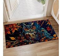 Doormats Autumn Night Owl Inside Floor Mat Heavy Duty Mat Absorbent Non-Slip Floormats For Office Kitchen Entry 40X60 CM