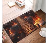 Doormats Cool Lava Bridge Floormats Non-Slip Entrance Mats Waterproof Mat Absorbent For Porch Garage Indoor 40X60 CM