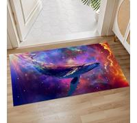 Doormats Cosmic Whale Galaxy Mat Absorbent Machine Washable Floor Carpet Rug Heavy Duty Entrance Mats For Garage Kitchen Porch 40X60 CM