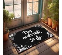 Doormats For Outdoor Entrance Funny Dog Needs Rest, So Do You: A Relaxation Reminder Doormat Front Door Inside Mat Holiday Rug(50X80CM)
