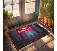 Doormats For Outdoor Entrance Funny Pet Sematary: A Haunting Journey Through The Woods Doormat Front Door Inside Mat Holiday Rug(65X90CM)
