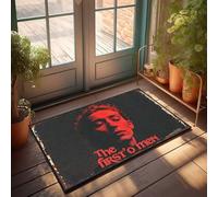 Doormats For Outdoor Entrance Funny Red-Hued Portrait: The First 'O' Men Doormat Front Door Inside Mat Holiday Rug(50X80CM)