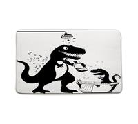 Doormats Funny Dinosaur Cartoon Animal Dino Silhouette Cute Cool Black White Entrance Mats Easy Clean Inside Floor Mat Non-Slip Mat Absorbent For Office Indoor Kitchen 40X60 CM