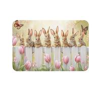 Doormats Home Lovely Garden Bunny Floormats Heavy Duty Entrance Mats Waterproof Inside Floor Mat For Kitchen Office Indoor 40X60 CM