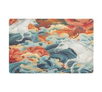 Doormats Horse Entrance Mats Non-Slip Floor Carpet Rug Heavy Duty Inside Floor Mat For Kitchen Indoor Office 40X60 CM