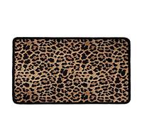Doormats Inside Washable Indoor Door Mat Indoor Doormats Leopard Print Cute Welcome Non Slip Durable Washable Home Decorative Door Mats Rugs For Entrance Bedroom Home Decor Gifts 16"x24"