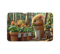 Doormats Lovely Rat All Weather Floormats Heavy Duty Inside Floor Mat Waterproof Entrance Mats For Kitchen Office Garage 40X60 CM