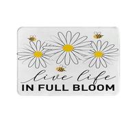 Doormats Soft Bathroom Mat Spring Decor Live Life In Full Bloom Dirt Trapper Entrance Rug For Patio Entryway Home 40X60Cm