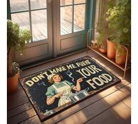 Doormats With Funny Sayings Vintage Kitchen Humor: 'Don'T Make Me, Pot Me Your Food' Doormat Outside Decor Large Welcome Mats Outdoor(50X80CM)