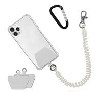 Doormoon Phone Tether Universal Straps Compatible for iPhone Samsung Pixel Most Smartphones Transparent | with Patch, 2 Pcak, Anchor, for Skiing, Kayaking, Fishing, Paddles, Anti-Drop Lanyard