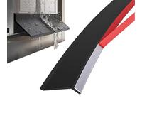 Doors and Windows rain Shield， Self-Adhesive Rubber Door Window Rain Guards Weather Strip Black Multiple Sizes(5.5cm,5m(16.4ft))