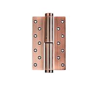 Doors Hinges Concealed Butt, 2 Packs Invisible Automatic Closing s Hydraulic Buffer Damping Spring Aluminum Alloy(Red Copper,Open Right)
