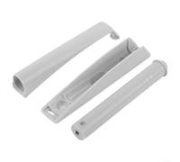 Doors - Touch Release Soft-Close Latch Abs Push-to-Open Cabinet Catch for Kitchen Drawers Housing Black/Grey/White No Handles Required DIY Installation(Grey)