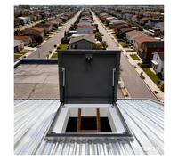 Doors Windows Escape Cover Plates Rooftop Hatch Lid Dark Grey Loft Access Hatch Door Basement(85x85cm/2.79x2.79ft)