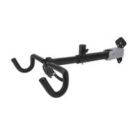 doorslay Bike Wall Mount Rack, 2 in 1 Design with Helmet Storage and Shoe Hooks, 5 Adjustable Angles for Road Bike and Mountain, Foldable Arms with Extendable Length, Carbon Steel