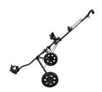 doorslay Golf Push Cart Golf Pull Cart Bag Caddy 2 Wheel Folding Trolley One Click Fold Adjustable Strap Multi Function Panel Lightweight for Storage and Course Use (2 wheels)