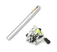 Doorslay Pocket Collapsible Mini Fishing Rod Pen Kit - Portable Telescopic Fishing Rod with Spinning Reel Combo for Saltwater & Freshwater