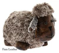 Doorstop Door Stop Faux Leather & Fabric Heavy Cat Dog Cow Owl Elephant Hippo