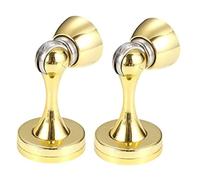Doorstop Door Stoppers 2 Pack Magnetic Door Stop Magnet Wall Floor Mount Doorstop Magnetic Catch to Keep Doors Open Door Stop(Bright Gold)