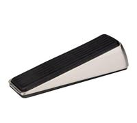 Doorstop Wedges, Nail-no Zinc Alloy Door Wedge Stop Door Stopper Rubber Hidden(Silver)