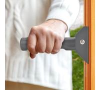 Doorway Assist Handle, Door Grab Bars, Folding Door Grab Rail Handle for Elderly Assistance or People Who Need Mobility Assistance, Easy to Install (Gray)