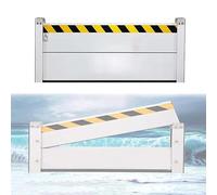 Doorway Flood Barrier, Garage Door/Basement Reusable Water Prevention System Flood Panel, Heavy Duty Aluminum Water Stopper Flood Control Barrier
