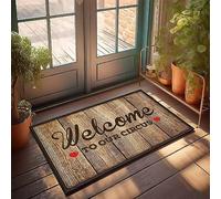 Doorway Floor Mat Welcome To The Circus - Machine Washable Bathroom Quality & Graphic Durable Construction | Cool Room Accessories For Teens Boys(40X60CM)