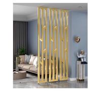 Doorway Partitions Screen Column - Height Adjustable, Floor To Ceiling Wall Post Partition Divider Grille 3pack, 6ft 7ft 8ft 9ft 10ft 12ft Tall, for Stairwell/Meetin(Gold 3 Pack-H 240cm(7.87ft)