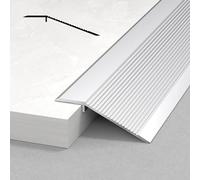 Doorway Threshold Ramp Reducer 36 In 48 In Aluminum Floor Transition Strip Replacement, Cuttable Flooring Reducer Molding for Entry/Door/Tile/Carpet/Laminate(Silver,100cm/39in)