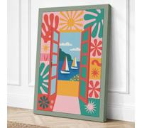 Doorway to the Coast Canvas Wall Art Print 36x24 Inch