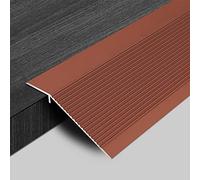 Doorway Uneven Floor Transition Strip, Door Threshold Reducer, Aluminum Alloy Slot Cover Splice Strips, Smooth Transition Threshold Strips, Height Difference (Color : Dark Red)