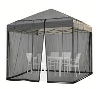 DOOSARG 10x10 Mosquito Netting for Patio Canopy Tent, Black