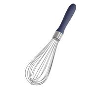 Doosu Balloon Whisk: 18/8 Stainless Steel Kitchen Whisk for Cooking, Manual Hand Whisk with 12 Sturdy Wires and Non-Slip Silicone Handle for Whipping Blending Beating Stirring (28cm, Midnight Blue)