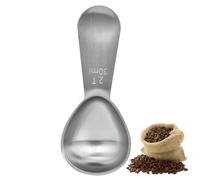 Doosu Metal Measuring Coffee Scoop, 18/8 Stainless Steel Food Grade Small Coffee Measure Spoon, 2 Tablespoon with Short Handle for Ground Coffee Beans, Tea, Protein Powder, Espresso (2Tbsp / 30ml)