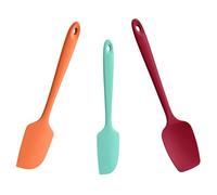 Doosu Silicone Spatula for Cooking, 315℃ Heat Resistant, 3Pc, Multicolors5 | Food Grade Bowl Scraper, High Temp Safe, Soft Small Kitchen Utensil, Non Scratch Non-Stick Flexible for Baking Mixing Serving
